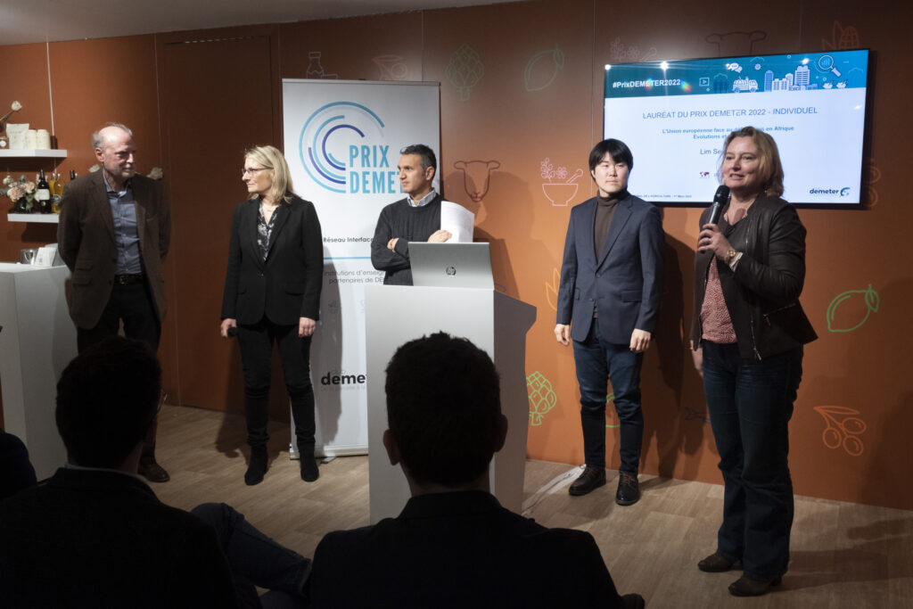 Lim Seong Kyun, lauréat du prix DEMETER 2022 individuel !