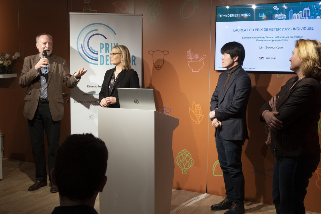 Lim Seong Kyun, lauréat du prix DEMETER 2022 individuel !