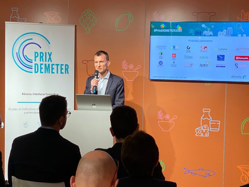 Lim Seong Kyun, lauréat du prix DEMETER 2022 individuel !