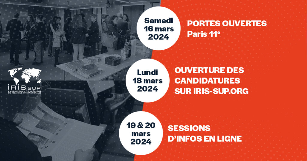 À vos agendas ! Les rendez-vous des candidats IRIS Sup’