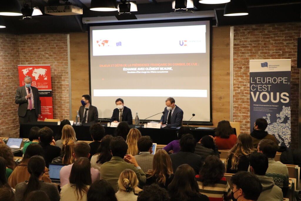 Rencontre exceptionnelle avec Clément Beaune, secrétaire d'État chargé des Affaires européennes