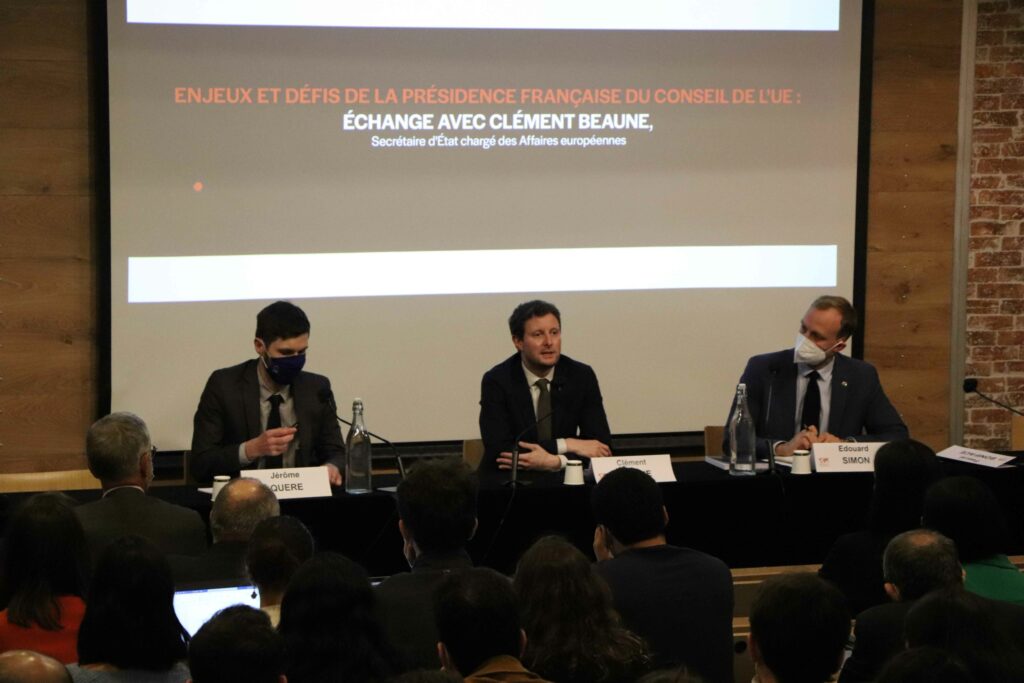 Rencontre exceptionnelle avec Clément Beaune, secrétaire d'État chargé des Affaires européennes