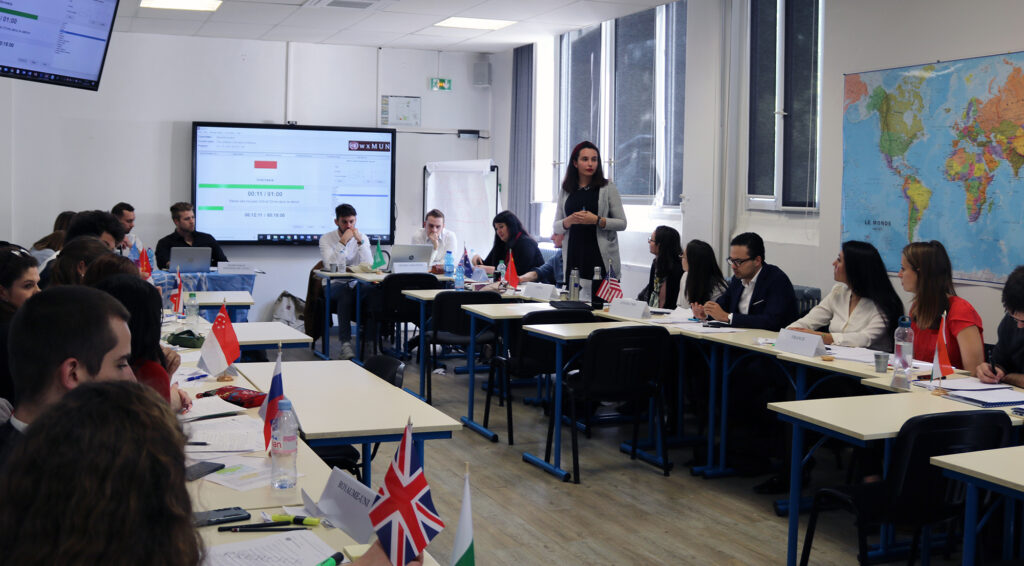 Exercice de simulation de négociation internationale pour les étudiants de 1e année