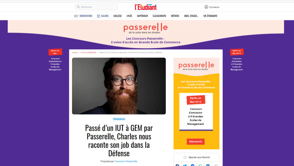 Le témoignage de Charles dans 