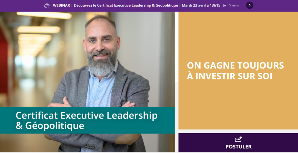 Le certificat Executive « Leadership & Géopolitique » : une formation inédite alliant l’expertise de l’IRIS en géopolitique et de NEOMA en leadership
